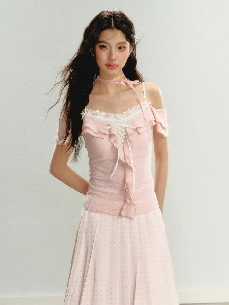 Enchanted Frill Off-Shoulder Top