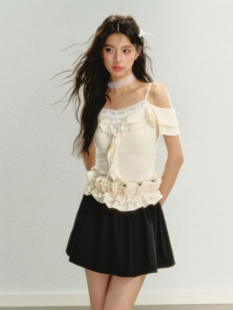 Enchanted Frill Off-Shoulder Top