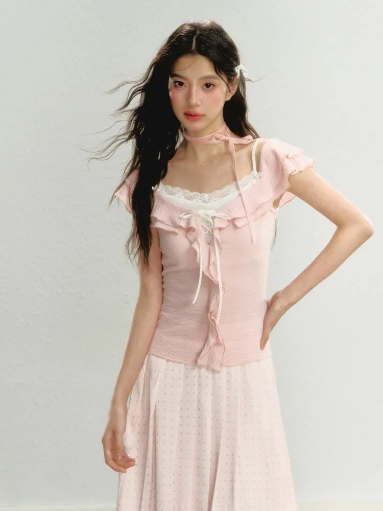 Enchanted Frill Off-Shoulder Top