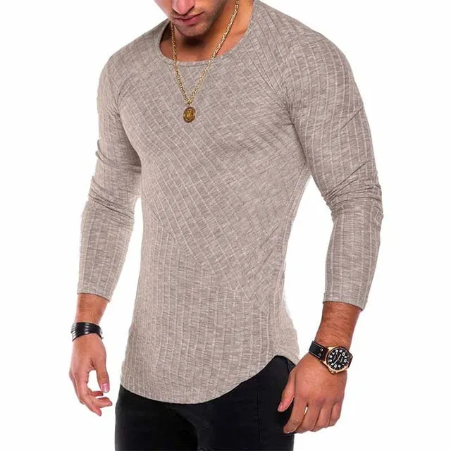Envmenst O-Neck Slim Fit Sweater Men 2018 Fashion Spring Thin Pullover Men Homme Leisure Solid Color Sweater