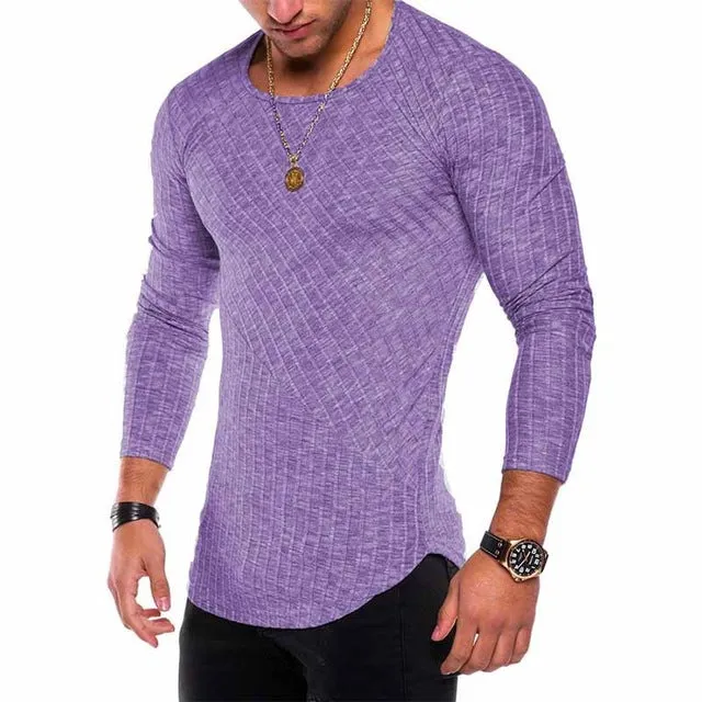 Envmenst O-Neck Slim Fit Sweater Men 2018 Fashion Spring Thin Pullover Men Homme Leisure Solid Color Sweater