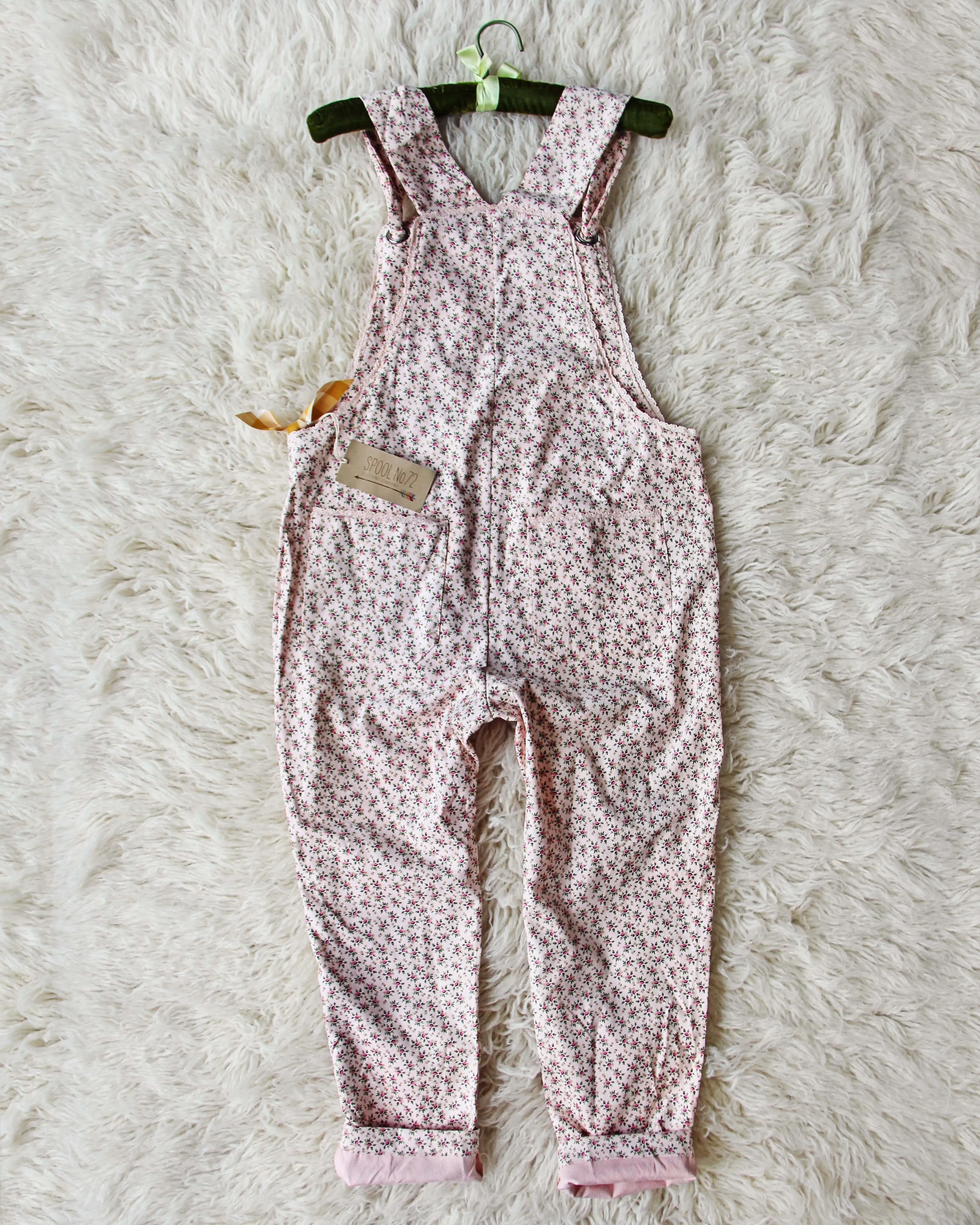 Floral Corduroy Overalls