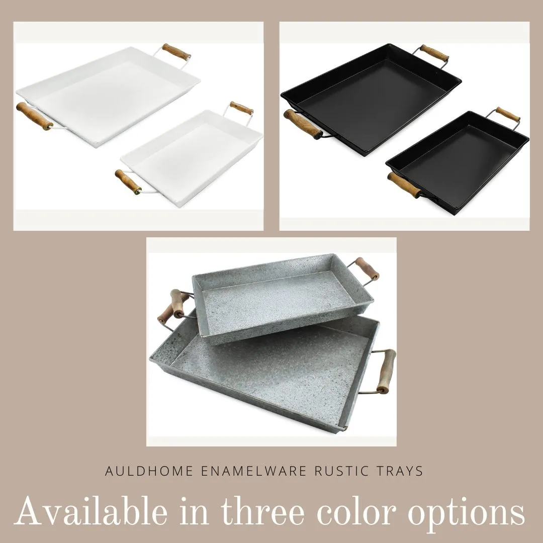 Galvanized Farmhouse Trays (Case of 12 Sets)