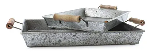 Galvanized Farmhouse Trays (Case of 12 Sets)