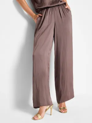 Glossy Sheen Pull On Pant 31"