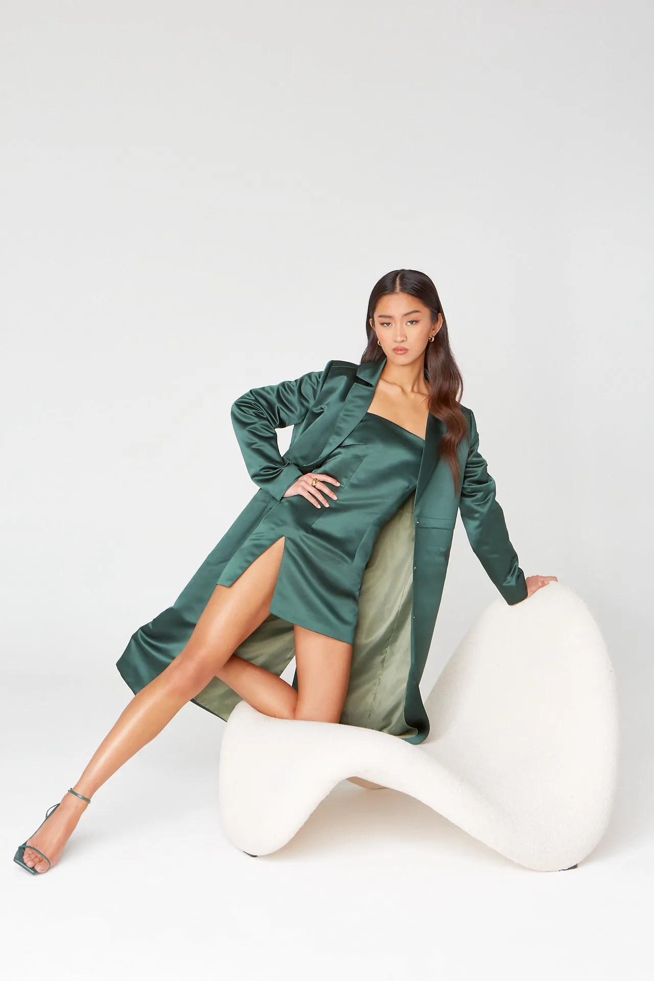 Green Longline Jacket