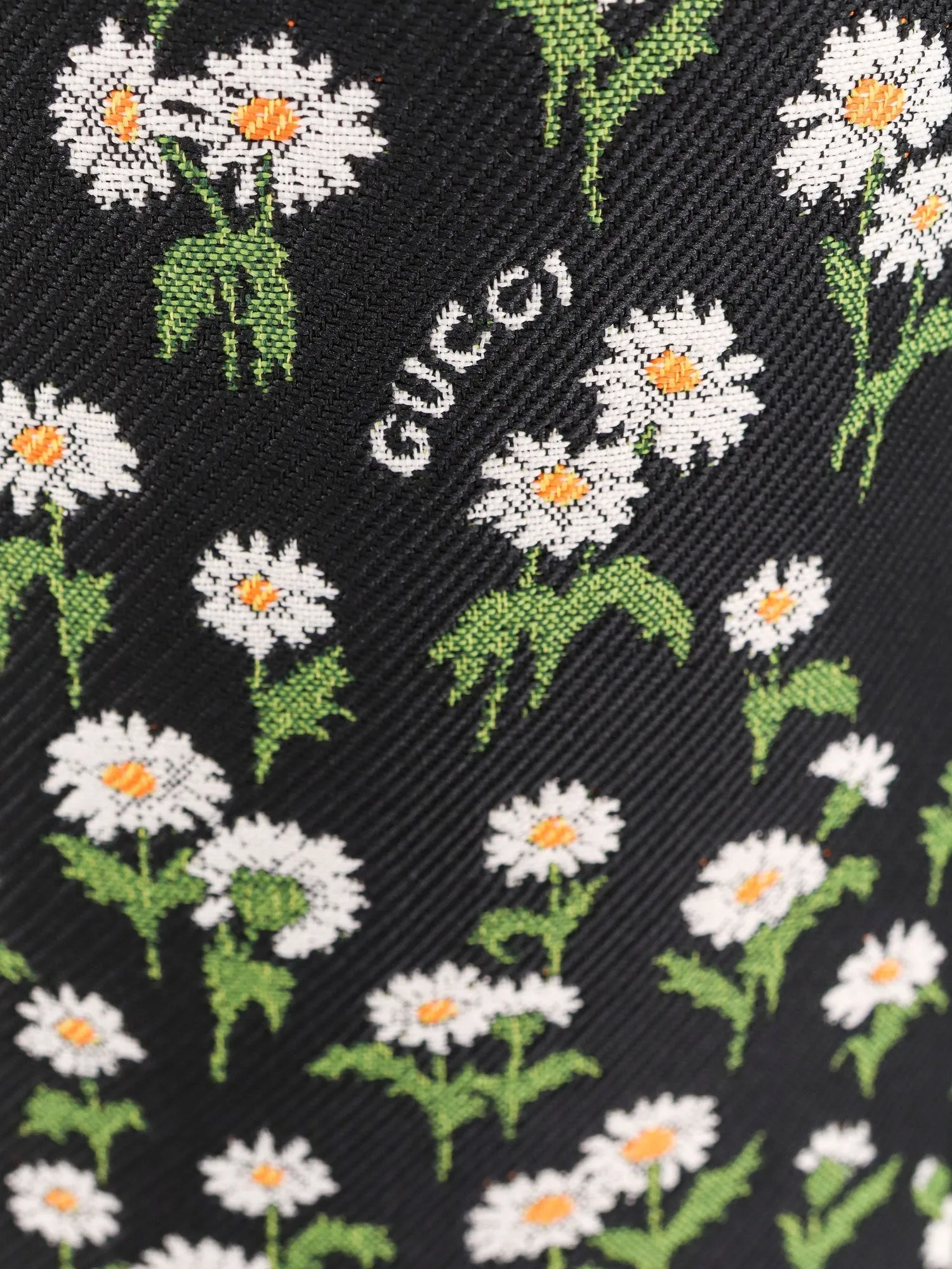 Gucci Crêpe Jacquard Midi Skirt With Floral Pattern