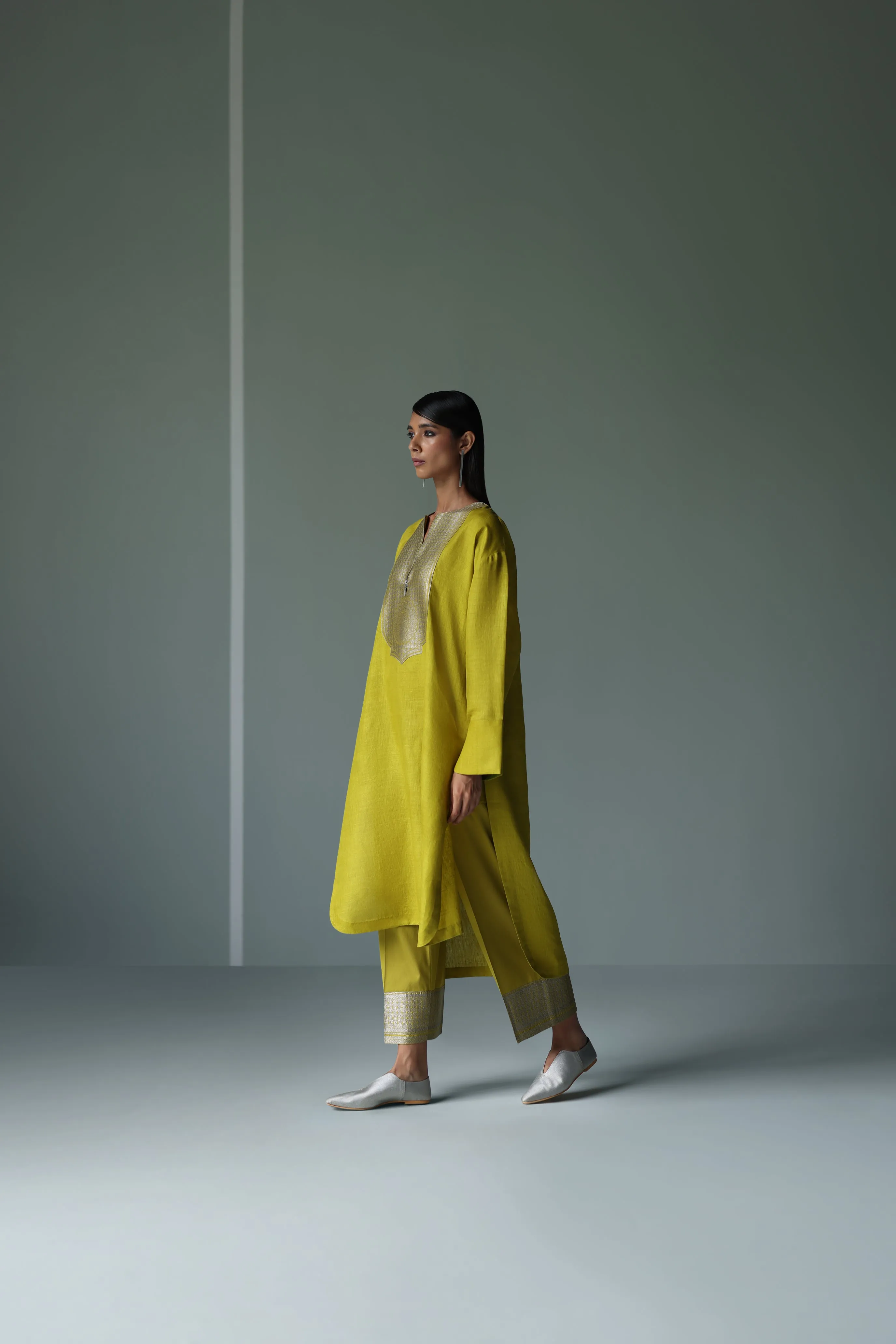 Handwoven Silk Kurta Set