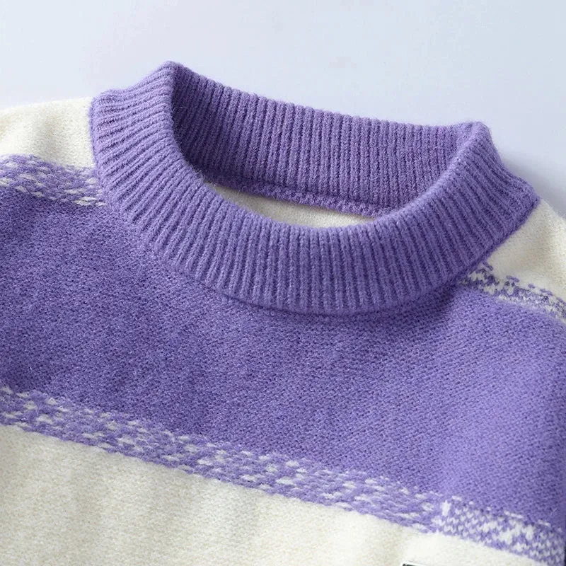 High End Luxury Cashmere Sweater Men 2024 New Fall Winter Soft Warm Mens Pullover Sweaters Korean Harajuku Male Christmas Jumper