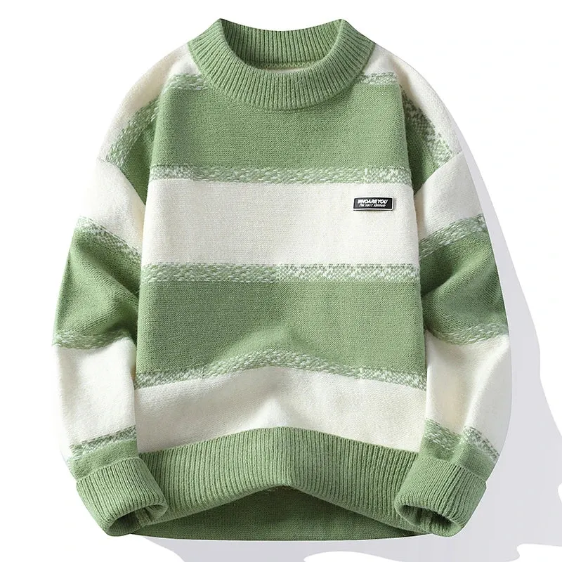 High End Luxury Cashmere Sweater Men 2024 New Fall Winter Soft Warm Mens Pullover Sweaters Korean Harajuku Male Christmas Jumper