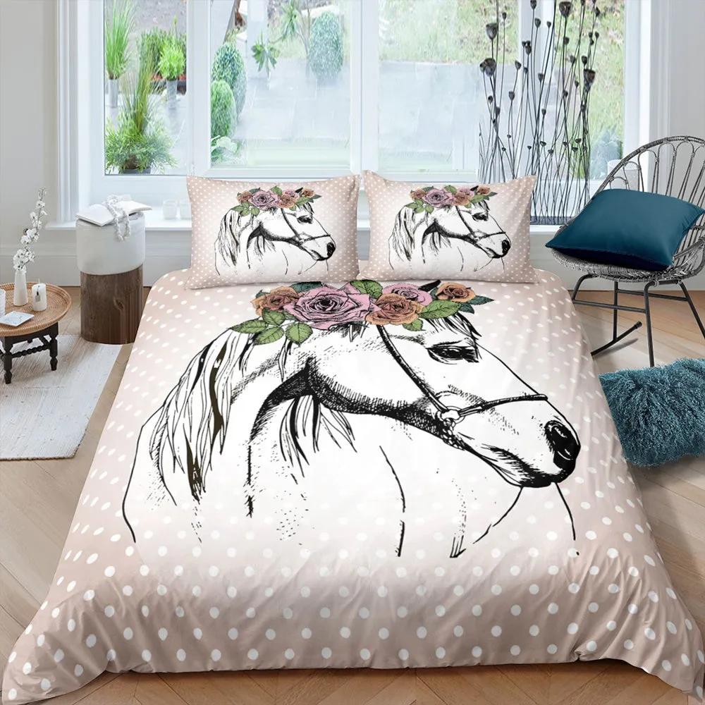 Horses Bedding Sets - 10 Designs (All Sizes Available)