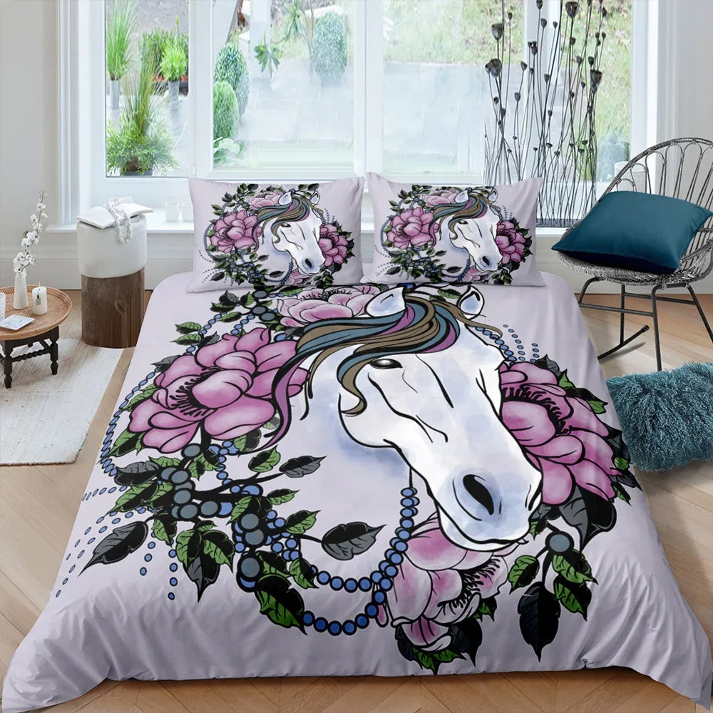 Horses Bedding Sets - 10 Designs (All Sizes Available)