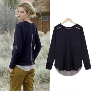 Hot Fashion Women long-sleeved sweater Slim women knitwear 3 color