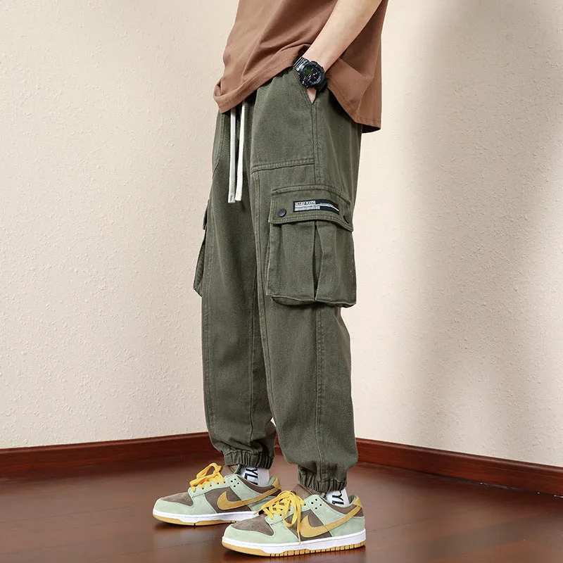 INSTOCK-Straight overalls for men, autumn large size loose casual