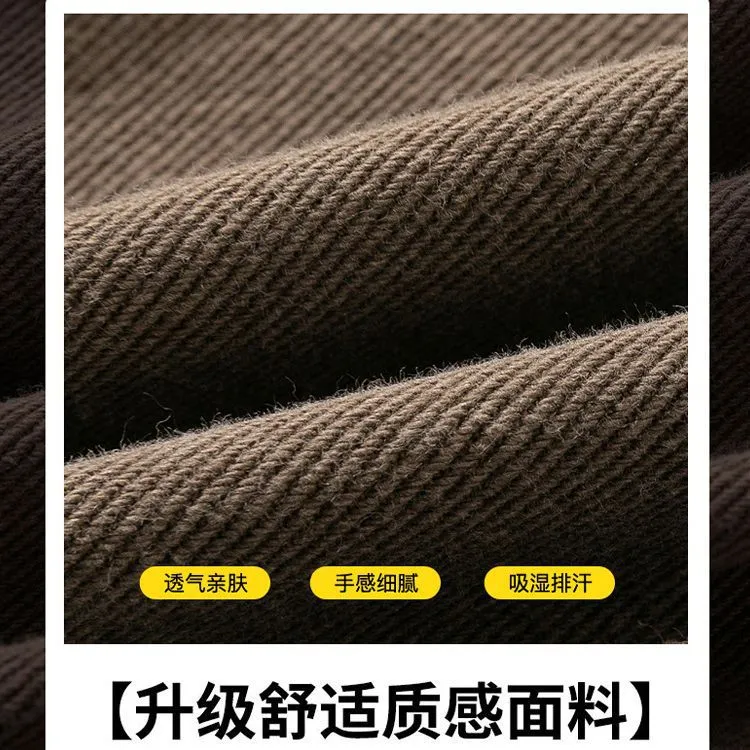 INSTOCK-Straight overalls for men, autumn large size loose casual