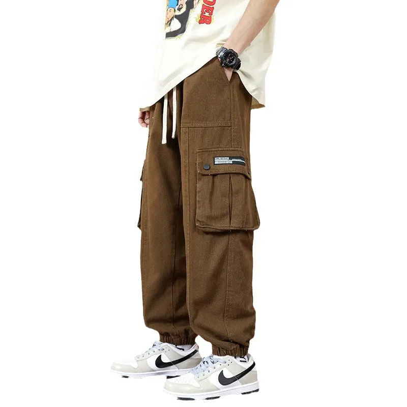 INSTOCK-Straight overalls for men, autumn large size loose casual