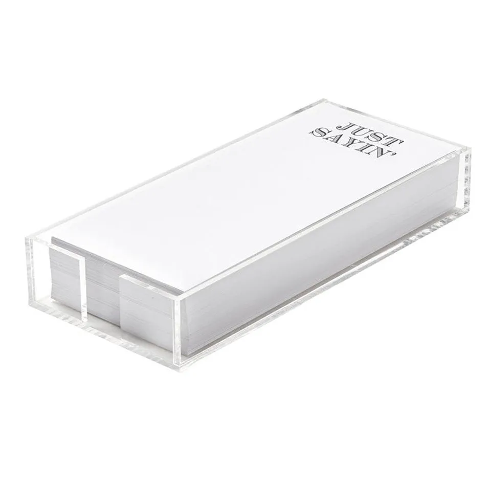 JUST SAYIN NOTEPAD IN TRAY