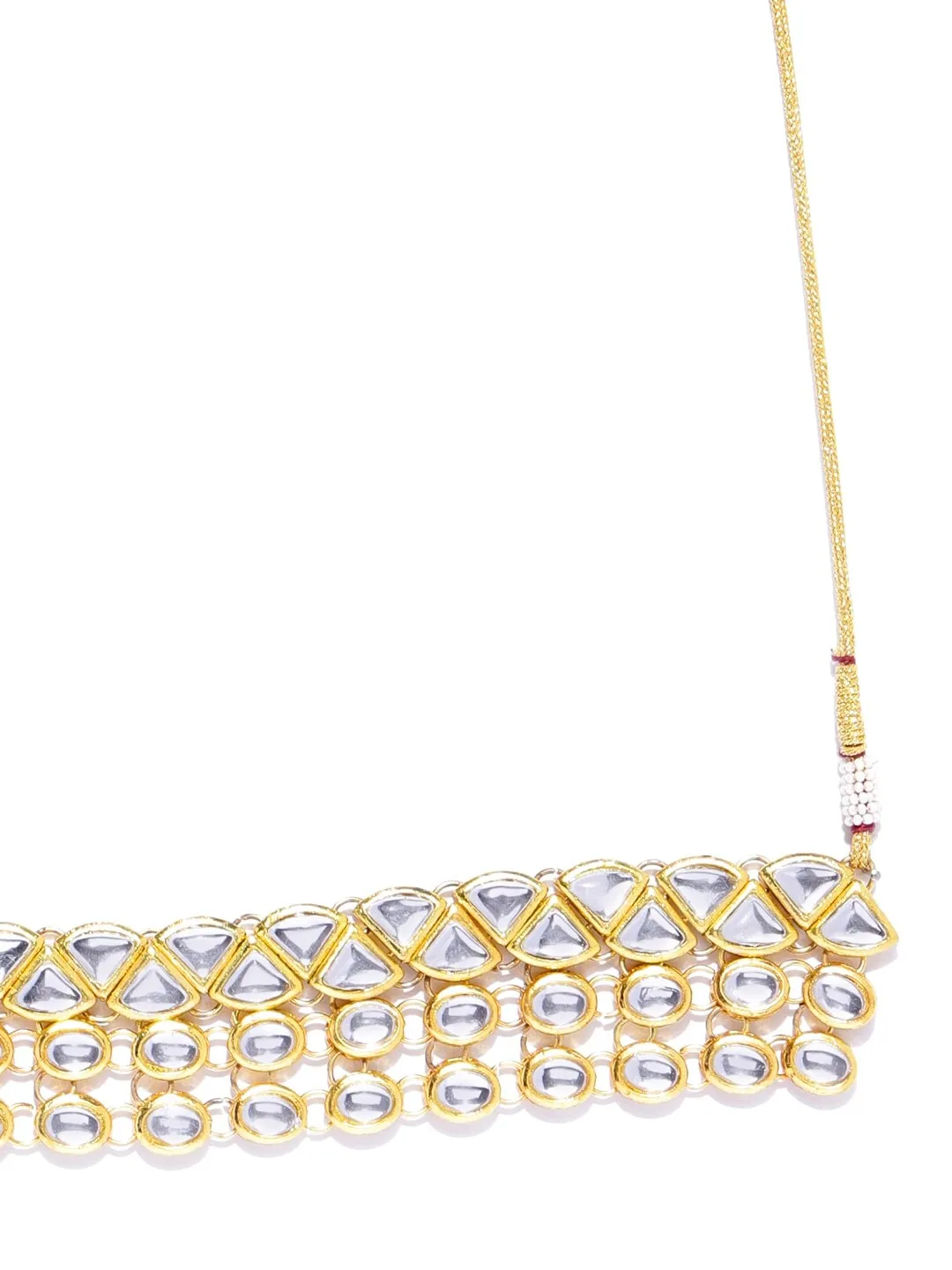 Karatcart Traditional Kundan Choker Necklace Set