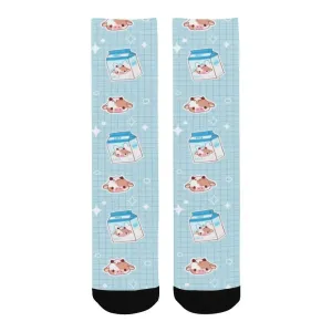 Kawaii Cow Socks for Comfortable All-Season Style