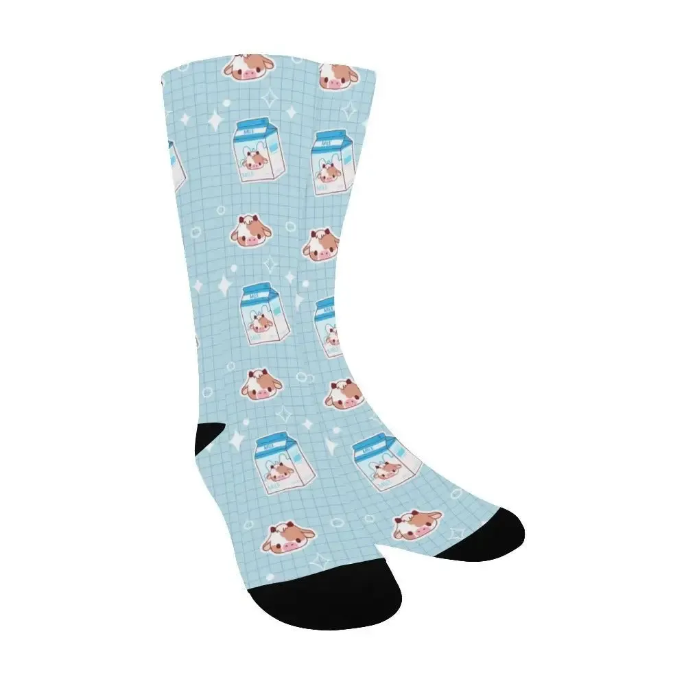 Kawaii Cow Socks for Comfortable All-Season Style
