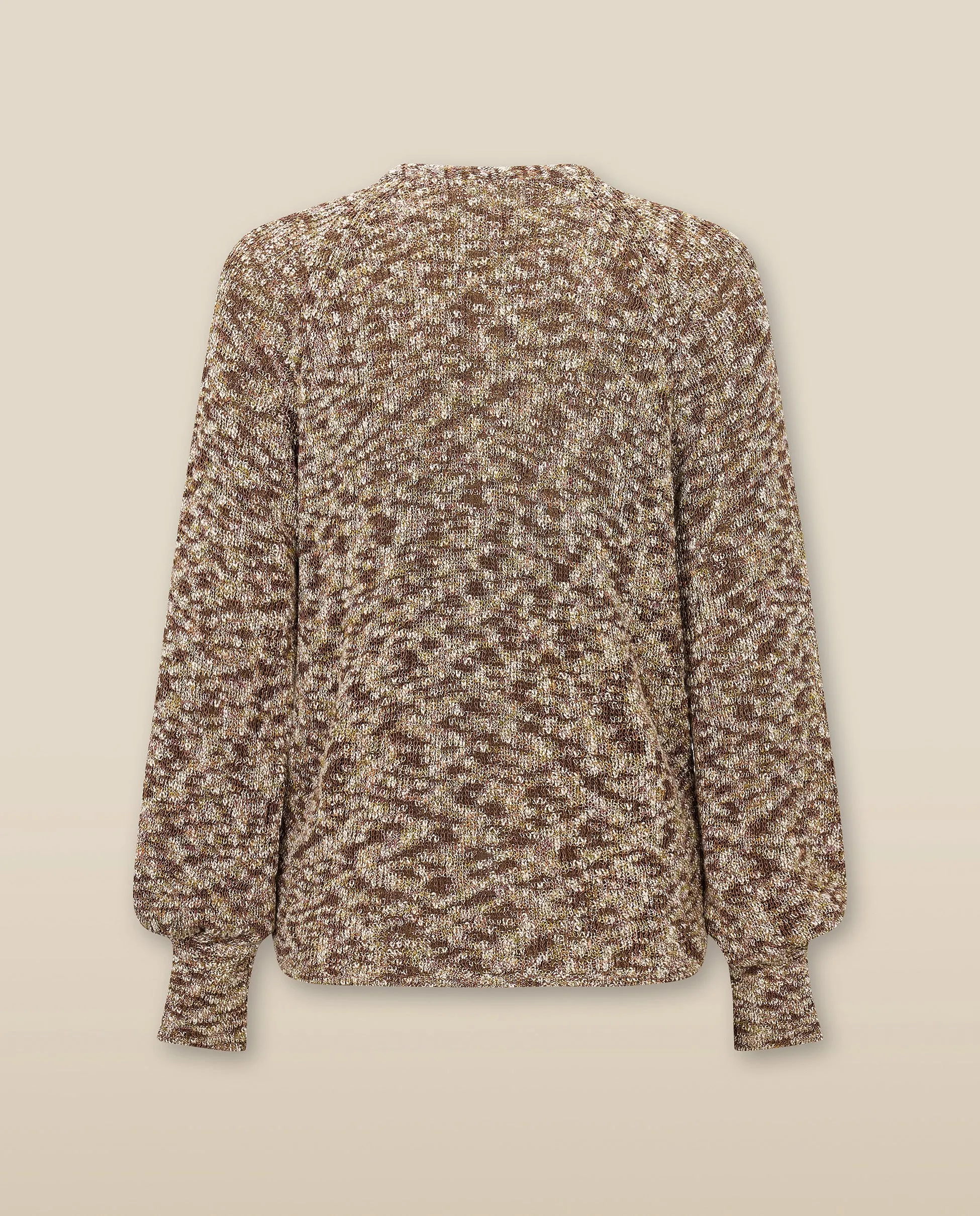 KIARA | Metallic Bronze Relaxed Cardigan