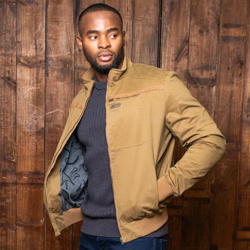 Kingsley African Luxury Harrington Jacket Olive