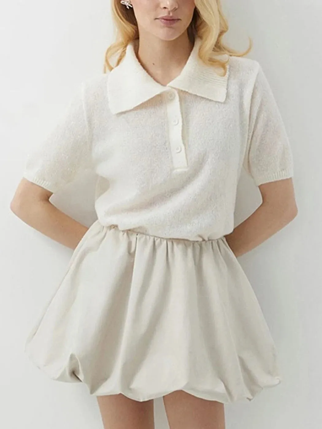 Knitted Short Sleeve T-Shirt Women Summer Casual Thin Sweater Pullovers 2025 Clothes Female Fashion Tees Tops T-Shirt