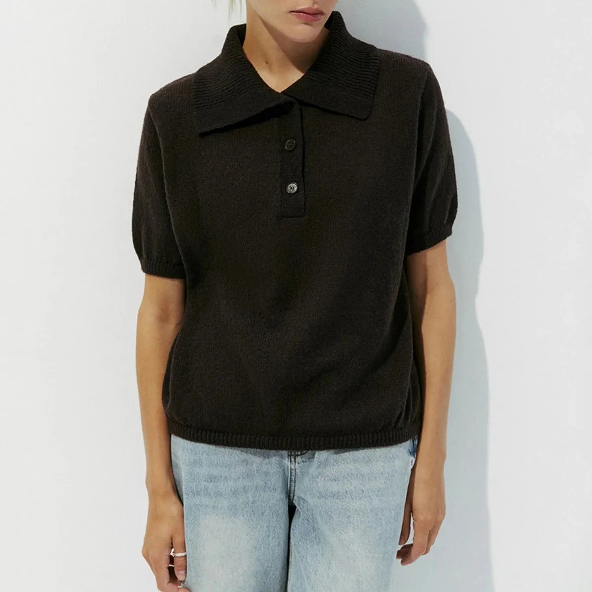Knitted Short Sleeve T-Shirt Women Summer Casual Thin Sweater Pullovers 2025 Clothes Female Fashion Tees Tops T-Shirt