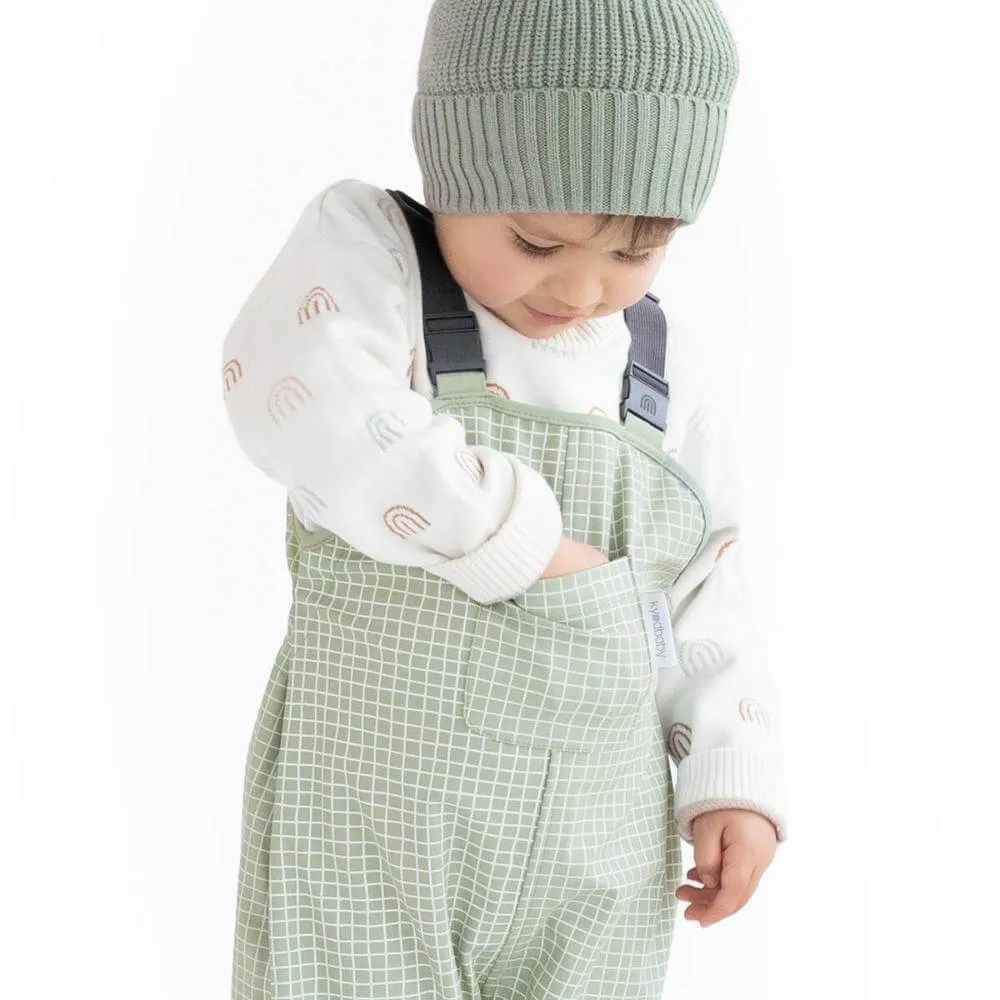 Kynd Baby Moss Grid Splashy Overalls