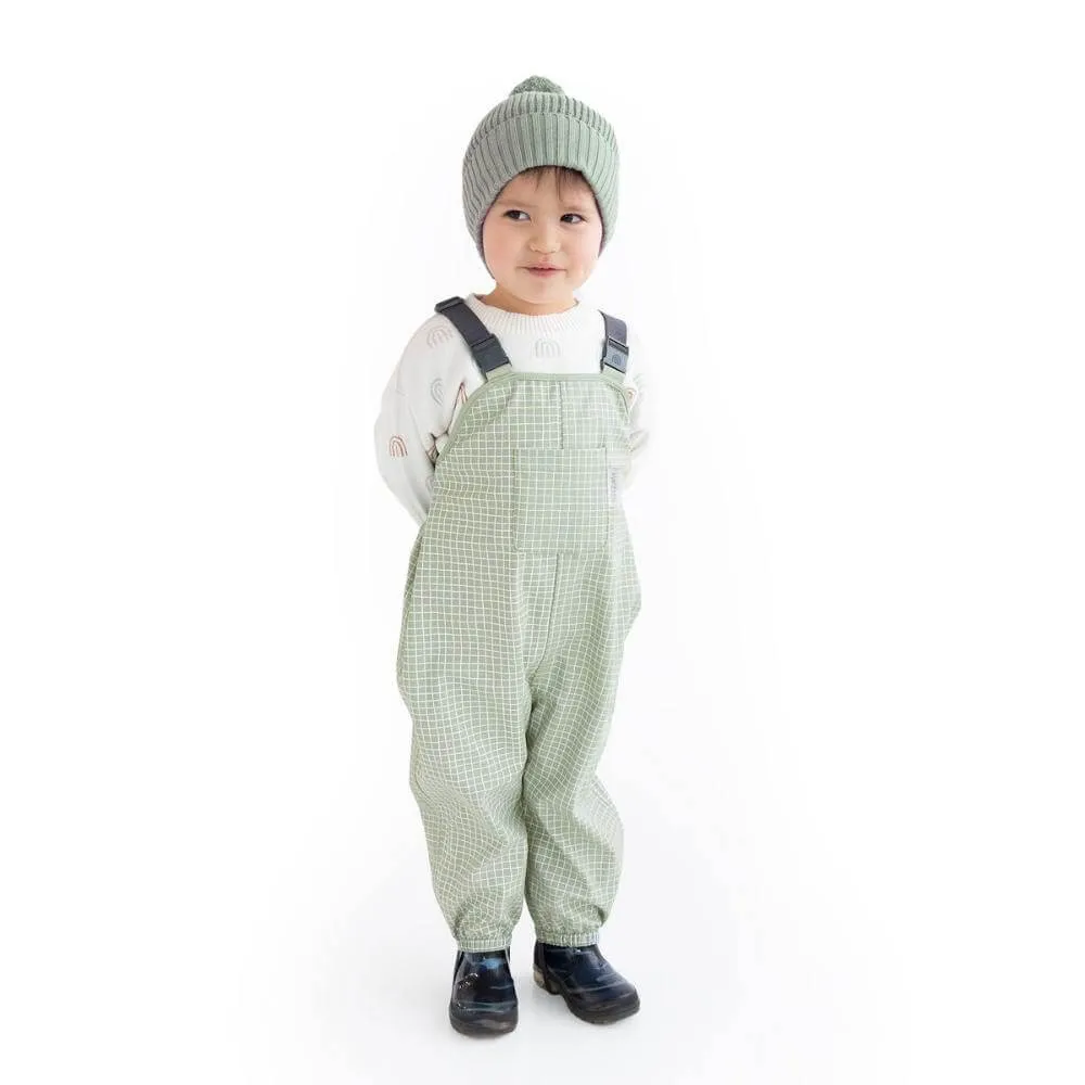 Kynd Baby Moss Grid Splashy Overalls