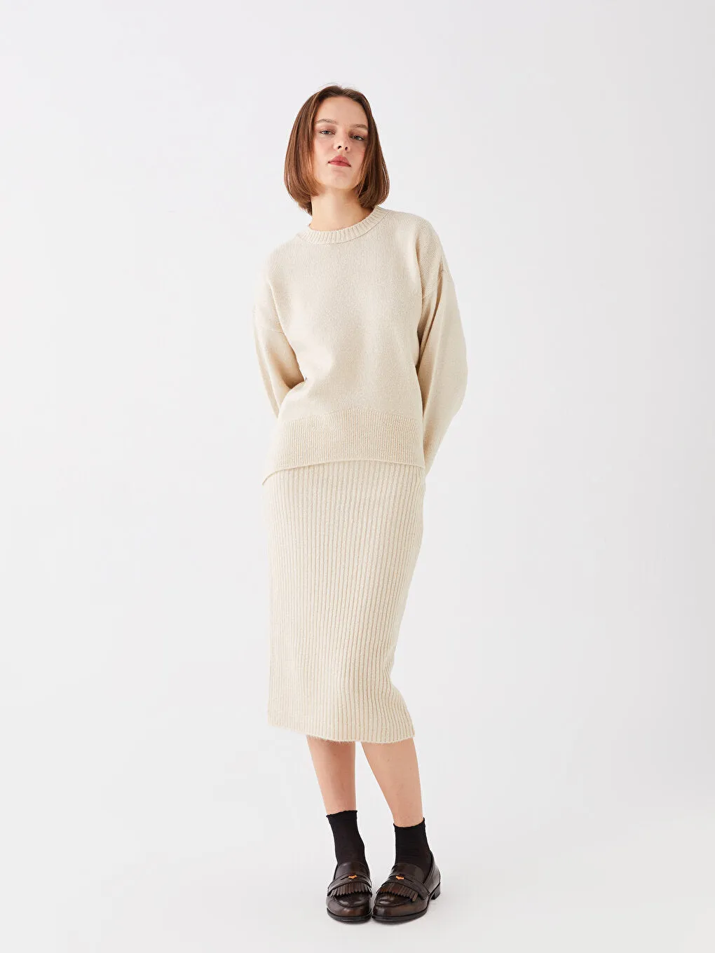 LC WAIKIKI Woman Waist Flat Knitwear Skirt