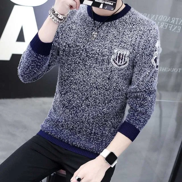 LENSTID 9 Styles 2018 Autumn Winter New Casual Sweater Men Pattern Knitted Pullovers Fashion Slim Fit Christmas Gift Male 6616#
