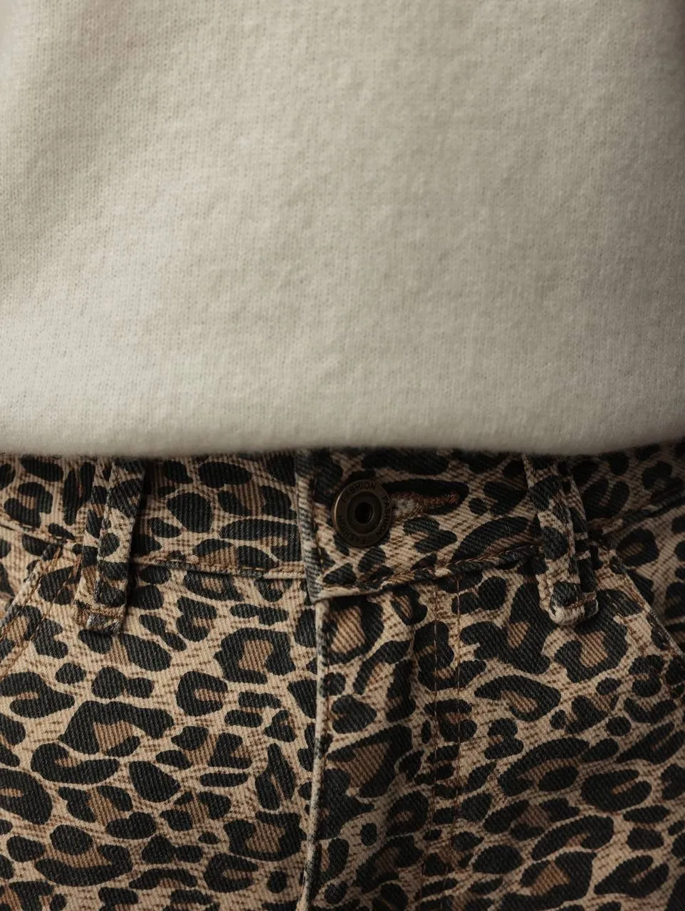Leopard Print Wide-Leg Pants