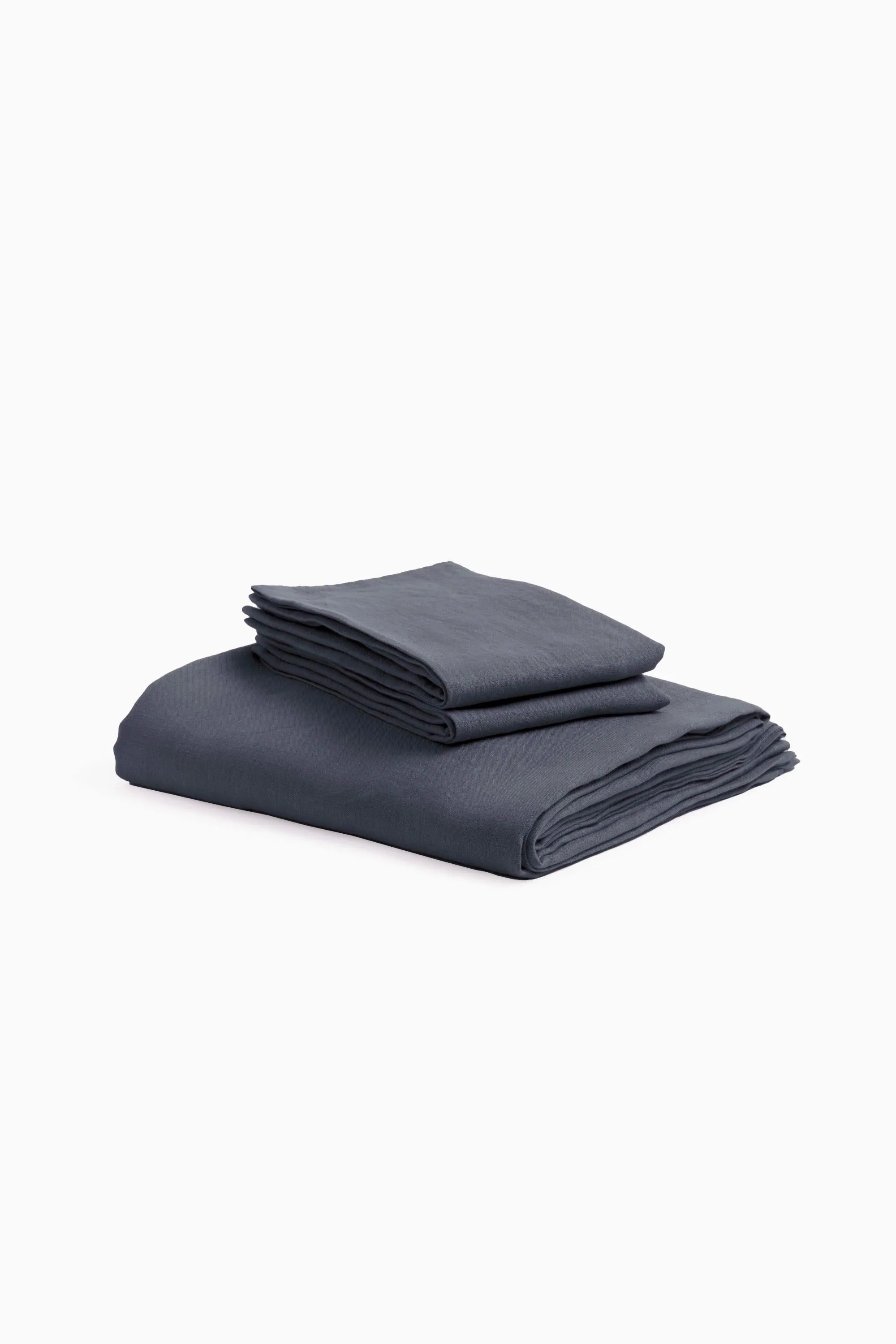 Linen Slumber Solid Bedsheet-Oatmeal
