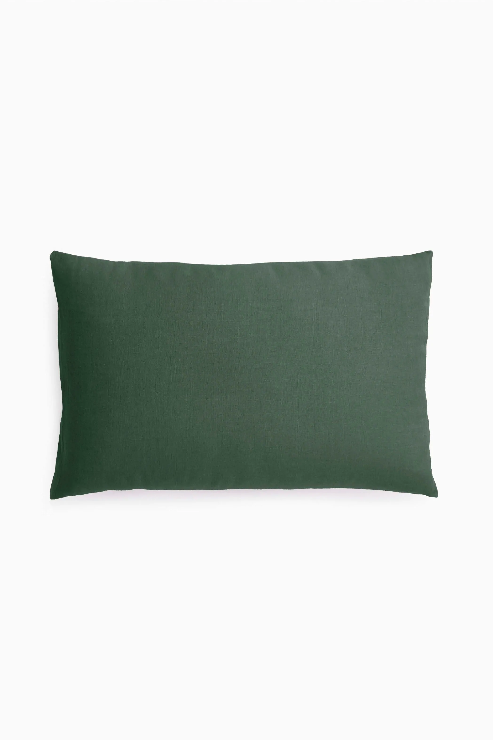 Linen Slumber Solid Sheet Sets-Bottle Green