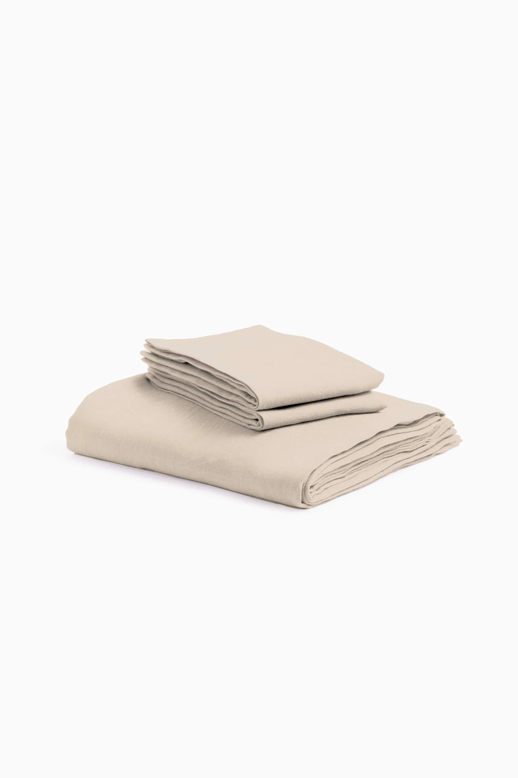 Linen Slumber Solid Sheet Sets-Dusty Gold