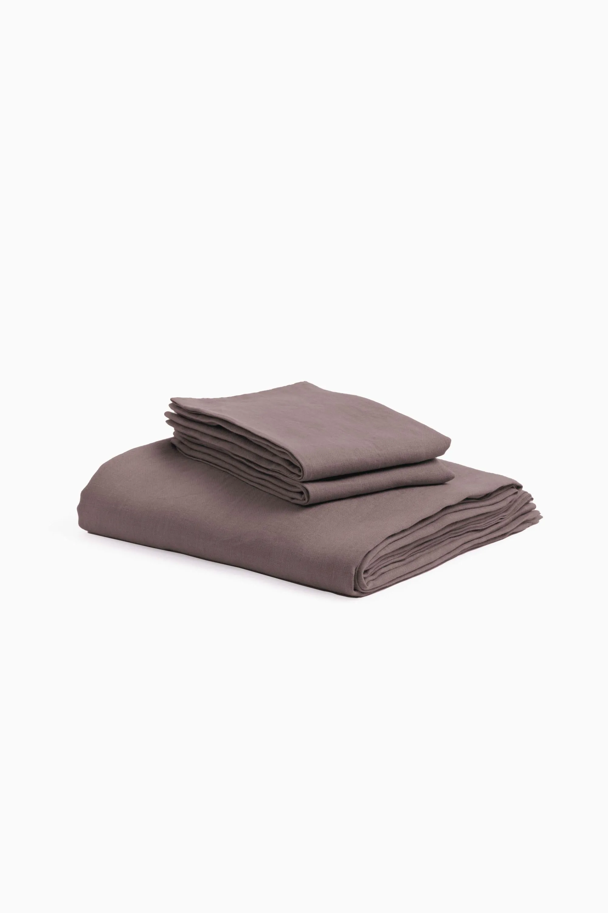 Linen Slumber Solid Sheet Sets-Dusty Gold