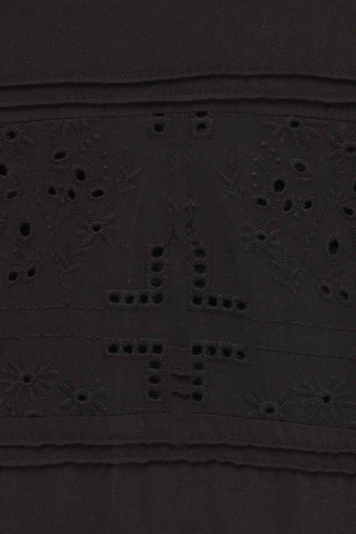 Lisette Skirt - Black Hankerchief Eyelet