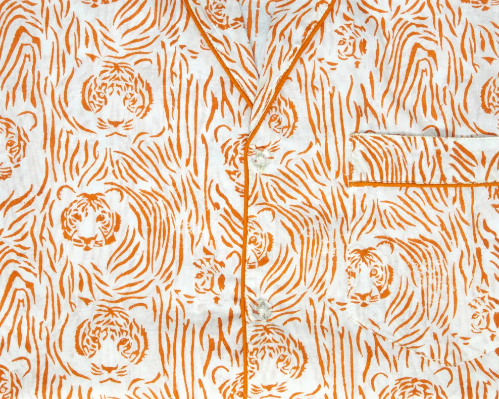 Long Pajama Sets - Tiger Stripes