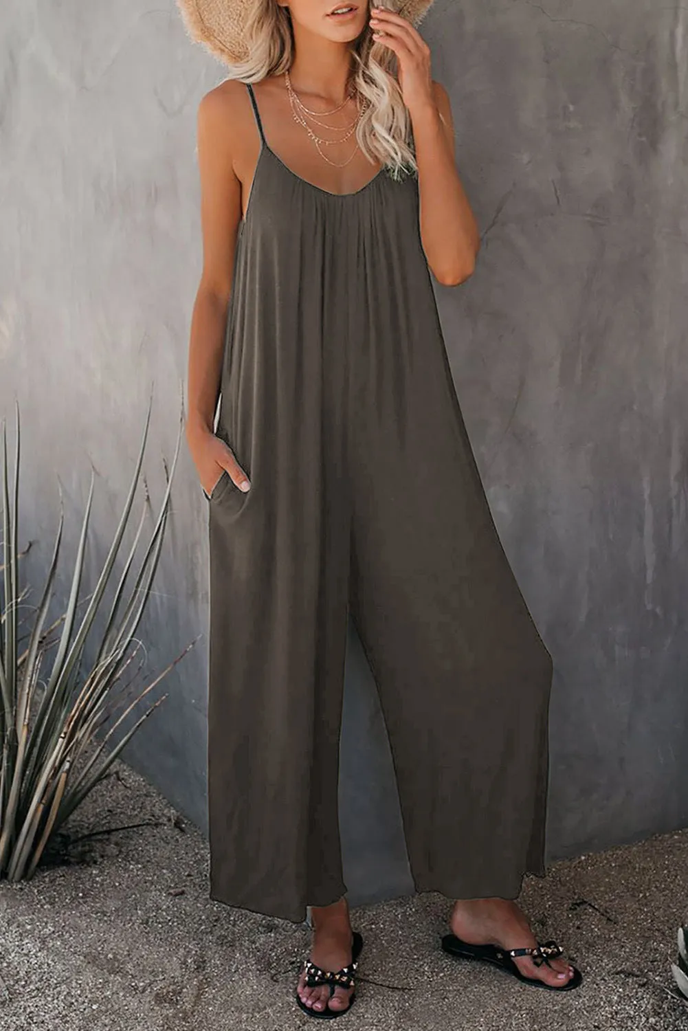Loose Casual Overalls with Pockets S-231120-20