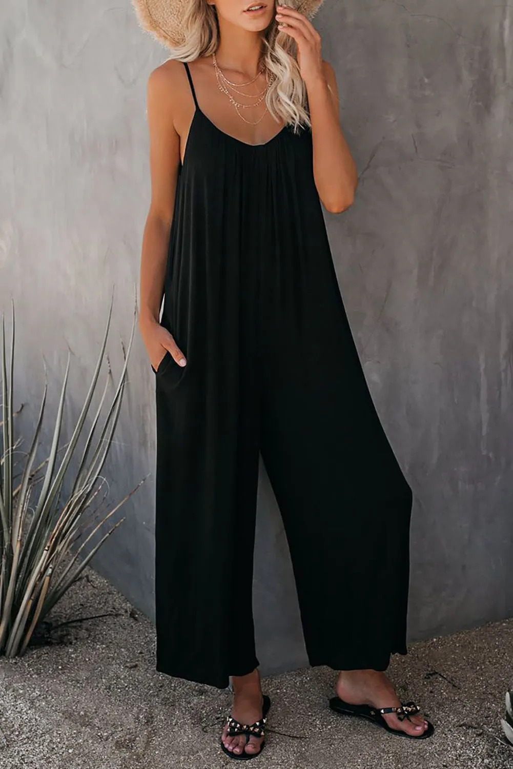 Loose Casual Overalls with Pockets S-231120-20