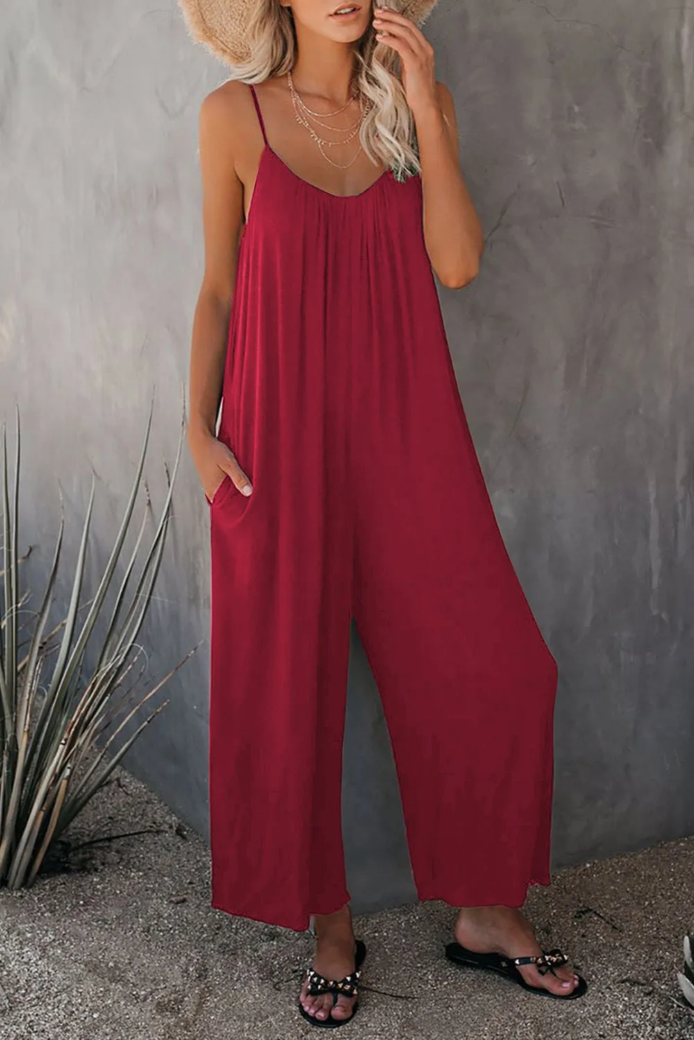 Loose Casual Overalls with Pockets S-231120-20