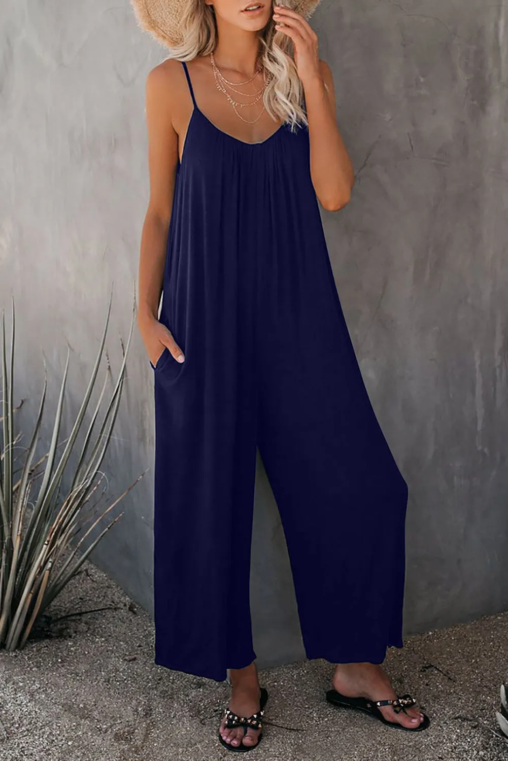 Loose Casual Overalls with Pockets S-231120-20