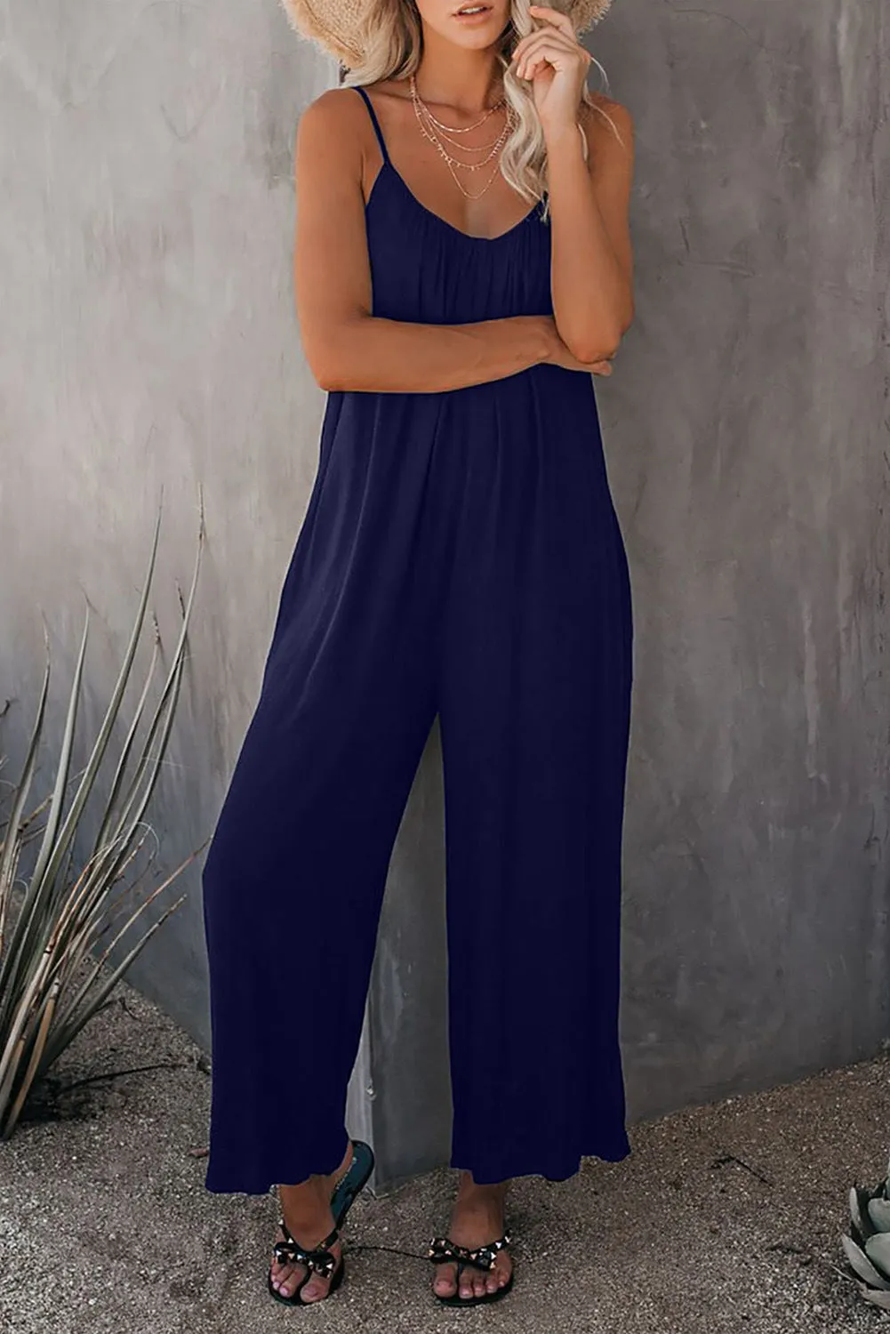 Loose Casual Overalls with Pockets S-231120-20
