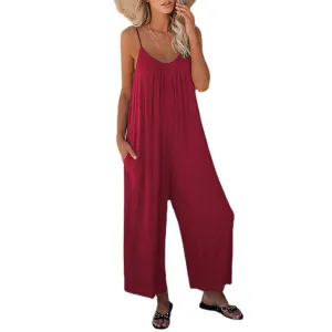 Loose Casual Overalls with Pockets S-231120-20