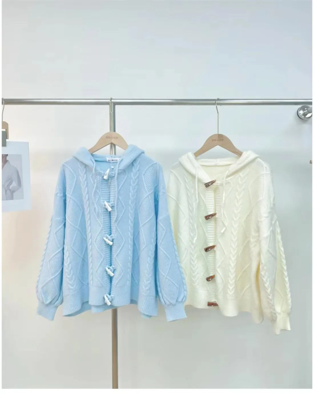 Loose Sweet Knitted Hooded Sweater