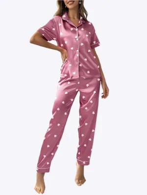 Loretta - Luxurious Satin Finish Woman's Pyjama Set