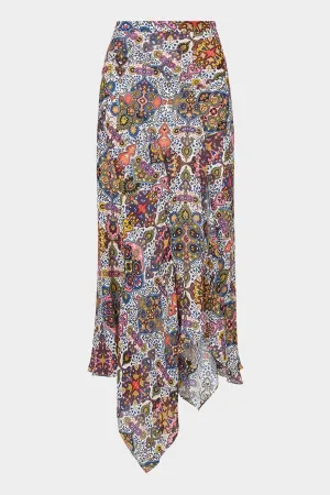 Mac Tapestry-Print Skirt in Multi