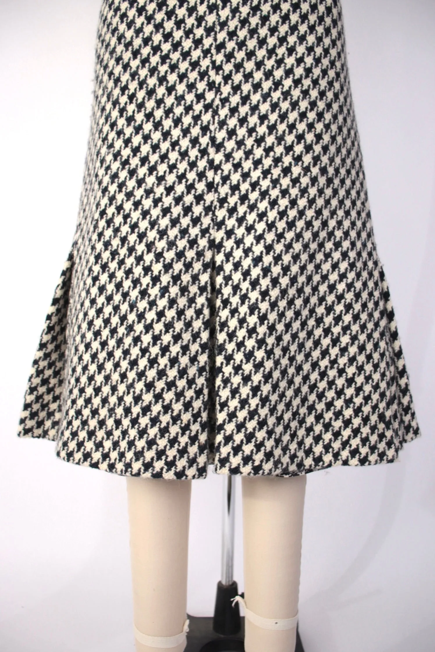Max Mara Wool Houndstooth Skirt
