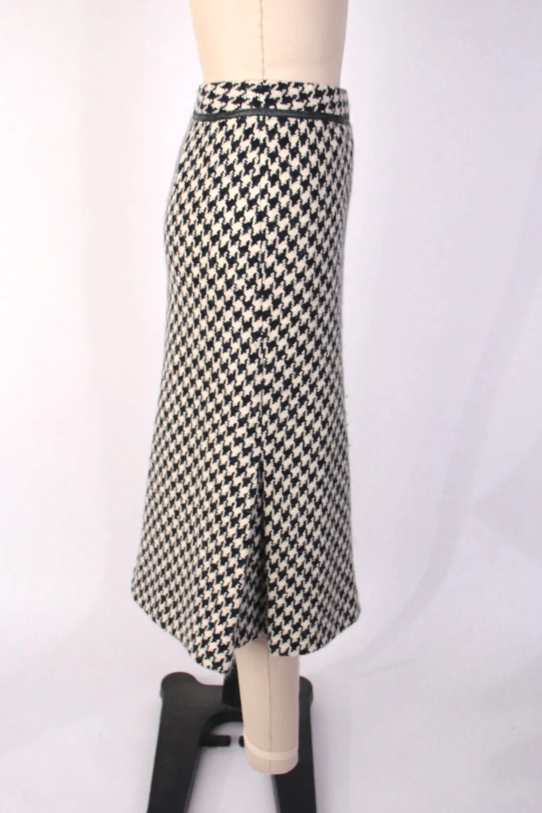 Max Mara Wool Houndstooth Skirt